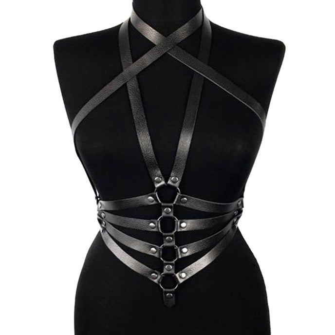 Harness in leather bandage