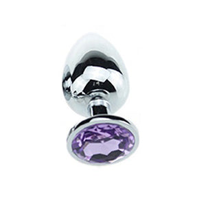 Stål Butt-Plug Med "Diamant" (Olika färger)