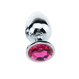 Stål Butt-Plug Med "Diamant" (Olika färger)