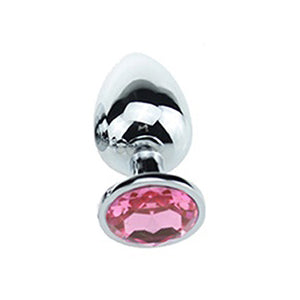 Stål Butt-Plug Med "Diamant" (Olika färger)