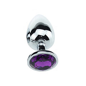 Stål Butt-Plug Med "Diamant" (Olika färger)