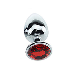 Stål Butt-Plug Med "Diamant" (Olika färger)