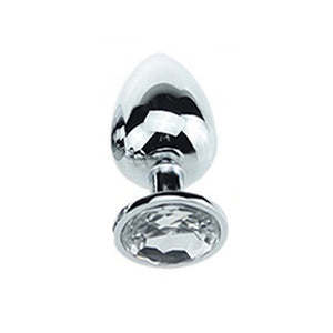 Stål Butt-Plug Med "Diamant" (Olika färger)